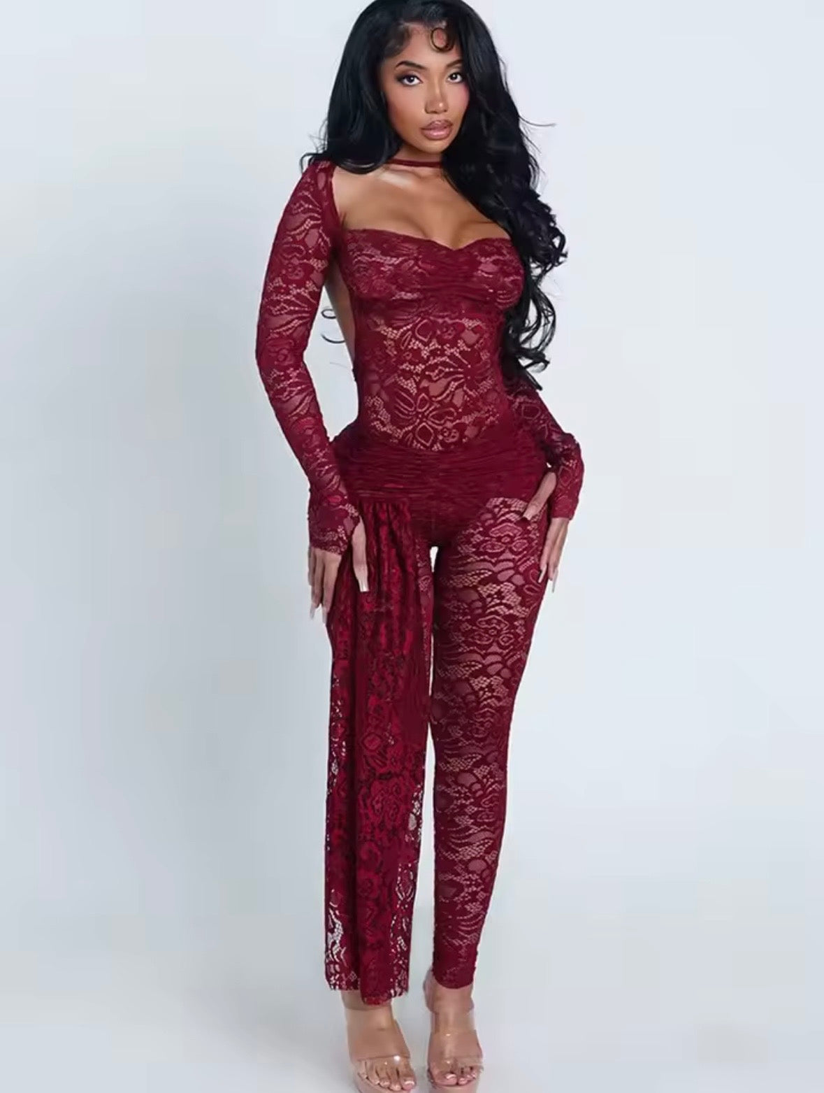 “Lauren Lace” Black 2 Piece Set