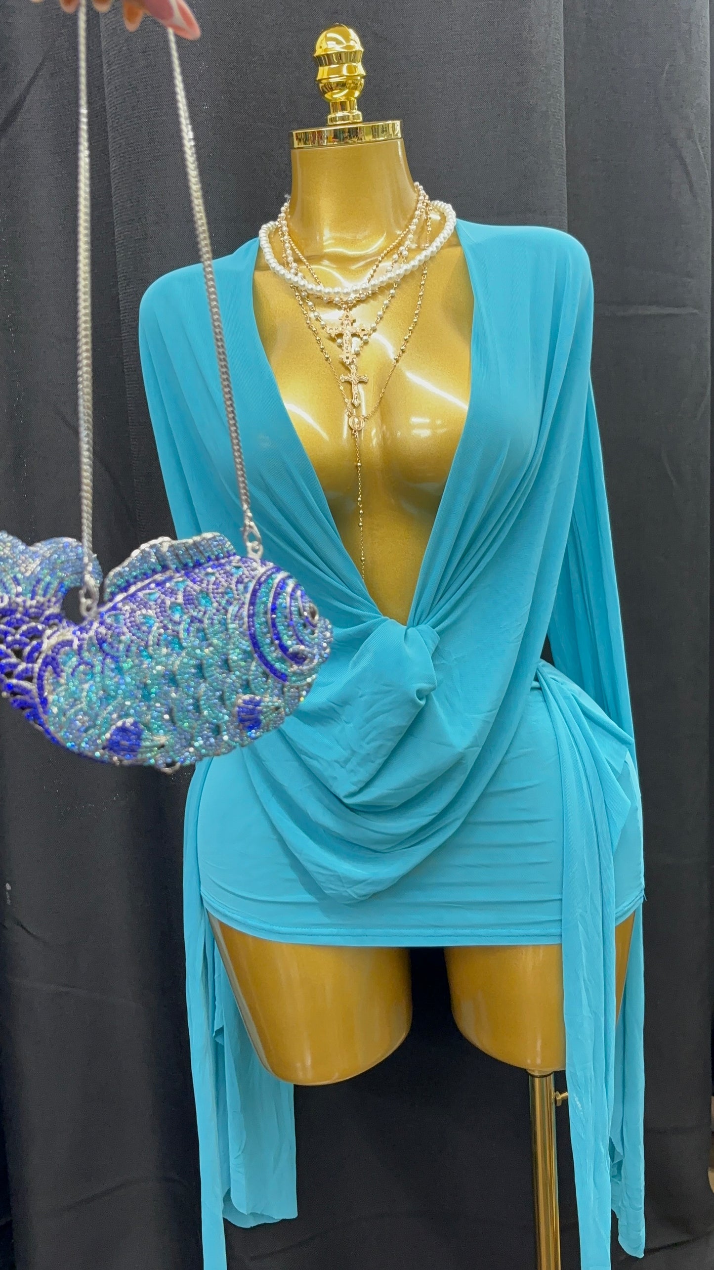 “Sec See” Blue Dress