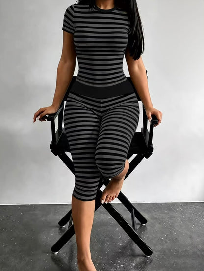 “Stevie Stripes” Pink 2 Piece Set