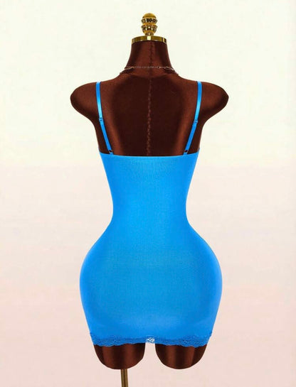 “Lace Lakers” Blue Dress