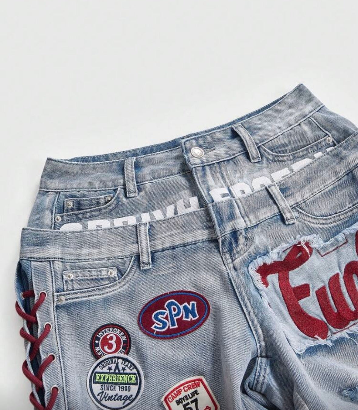 “Flick It” Blue Jean Jorts
