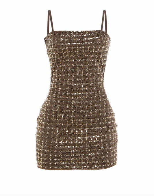 “Expensive Taste” Brown Dress