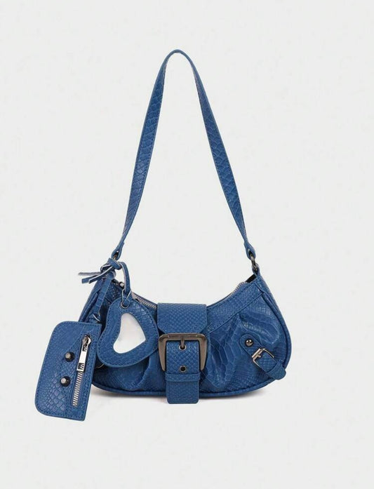 “Maki” Blue Handbag