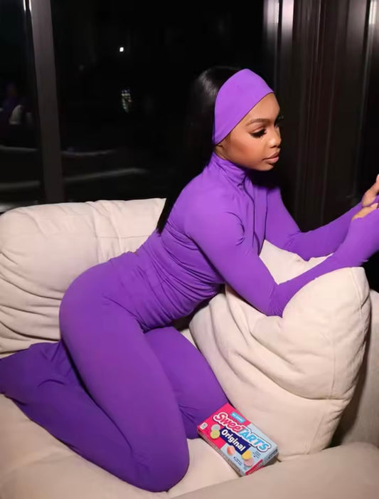 “It’s A Vibe” Purple 3 Piece Set