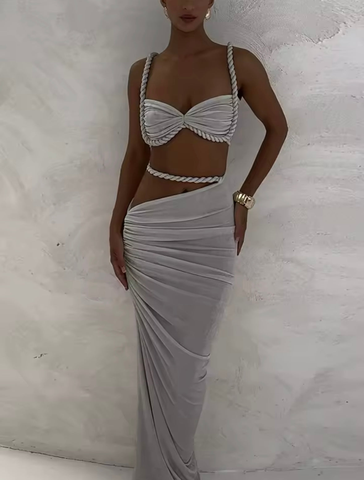 “Twist & Turns” Green 2 Piece Set