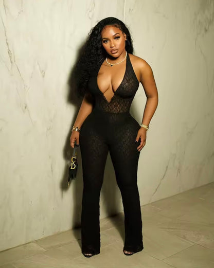 “Lani Lace” Black Jumpsuit