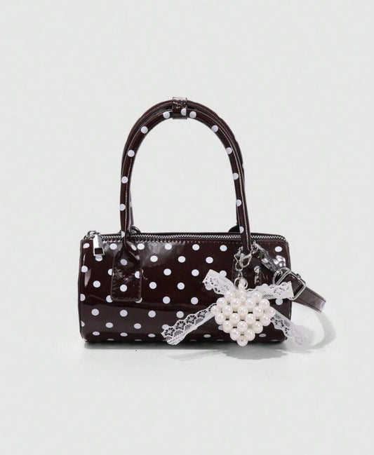 “Polka” Brown Handbag