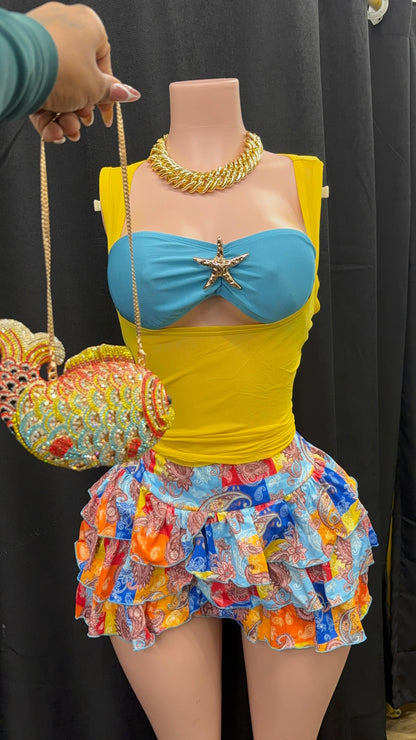“Time Was Had” Yellow 3 Piece Set