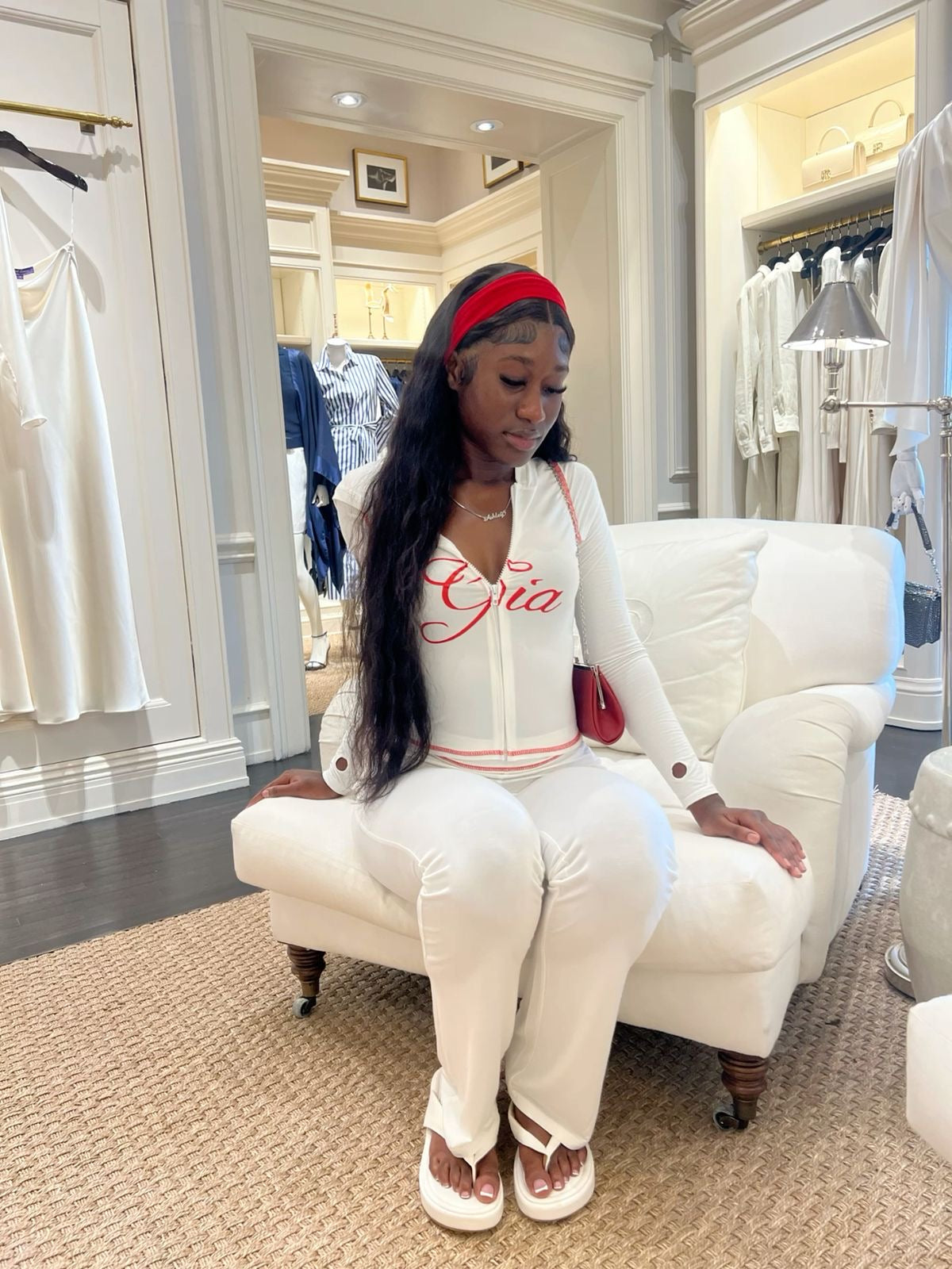 “Gia Is Me” Black 2 Piece Set