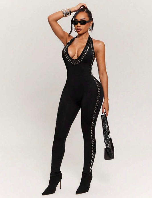 “Black Stallion” Black Jumpsuit