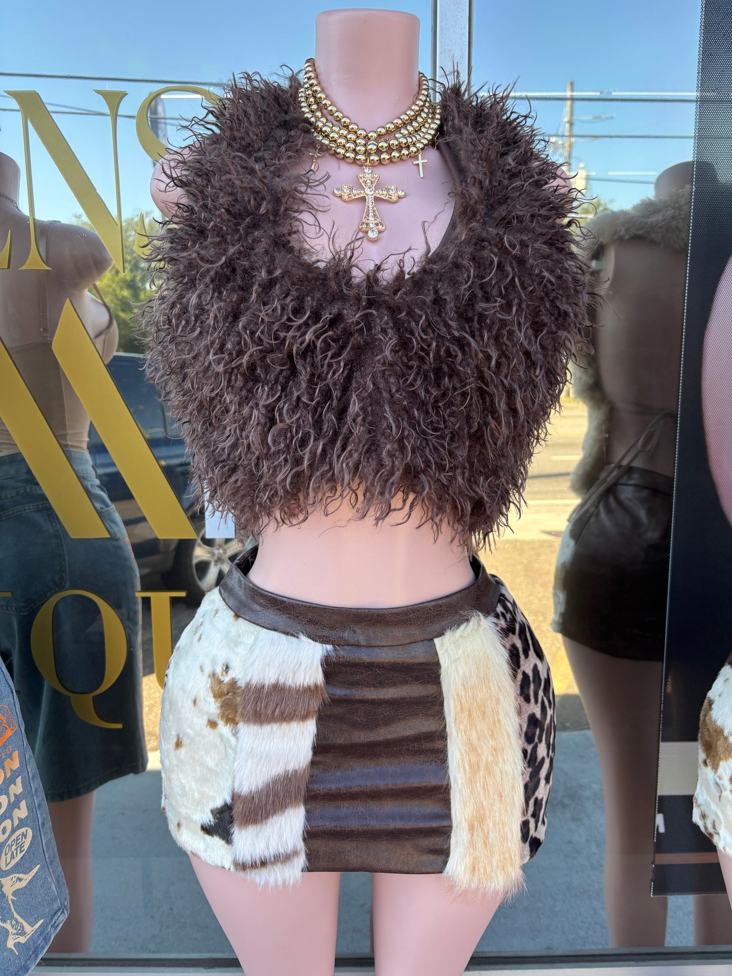 “Jungle Fever” Dark Brown Skirt