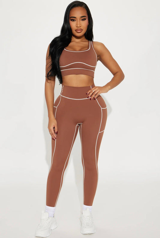 “Work It” Brown 2 Piece Set