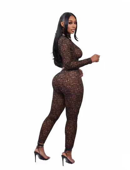 “Irregular” Brown 2 Piece Set