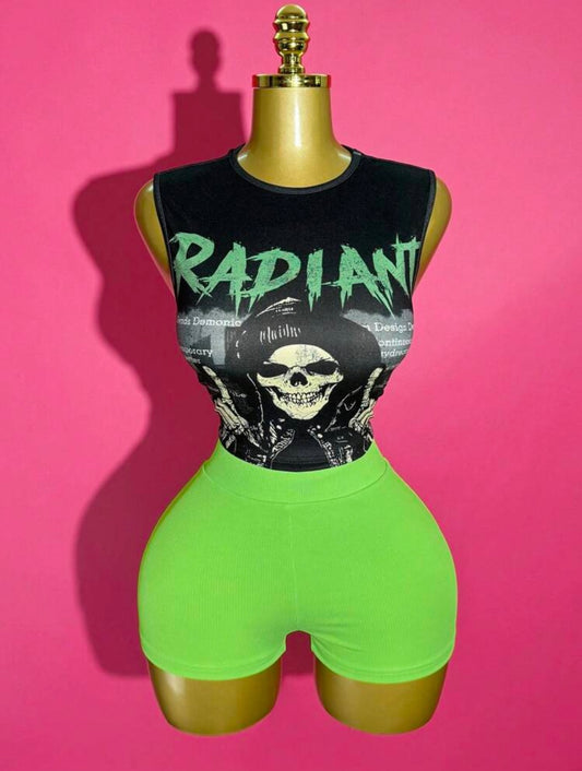 “Radiant” Green 2 Piece