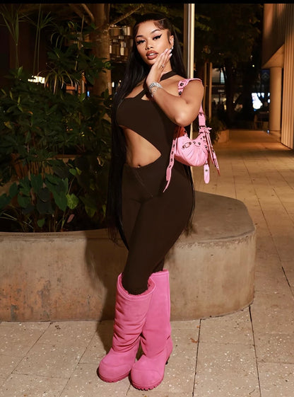 “Sweet Temptation” Black Jumpsuit