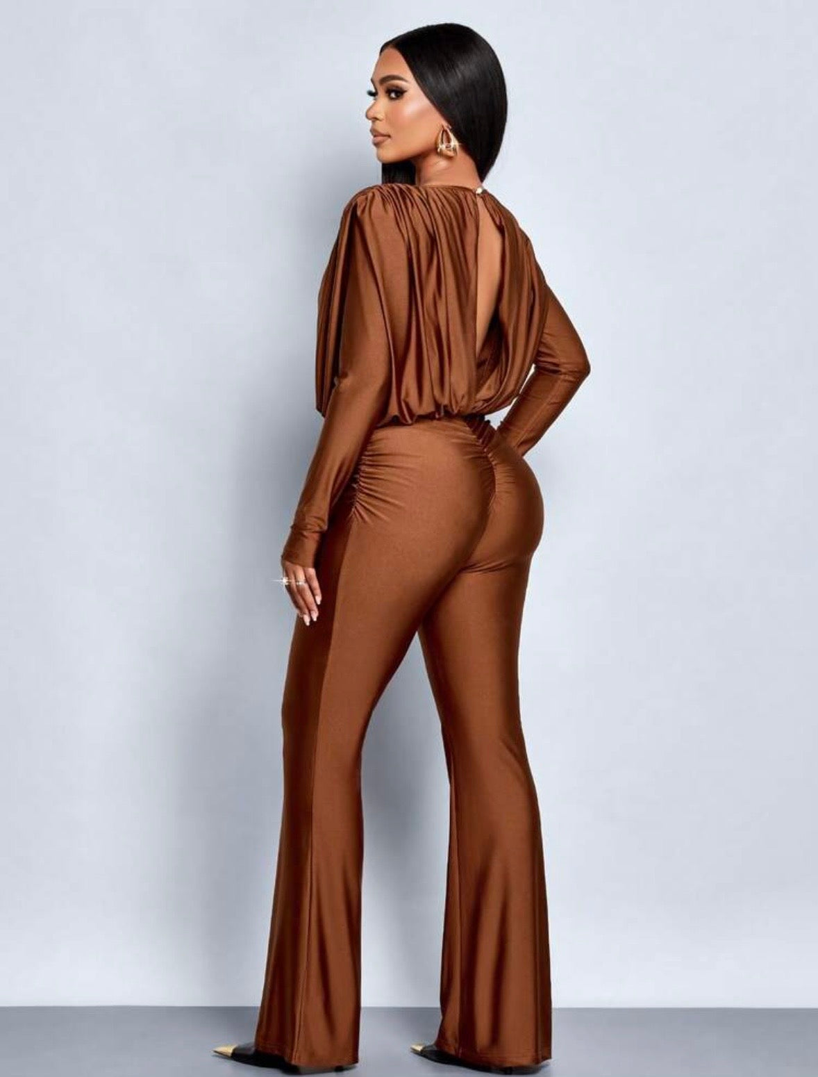 “Solera” Brown Jumpsuit