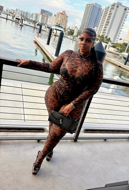 “Lori Leopard” Jumpsuit