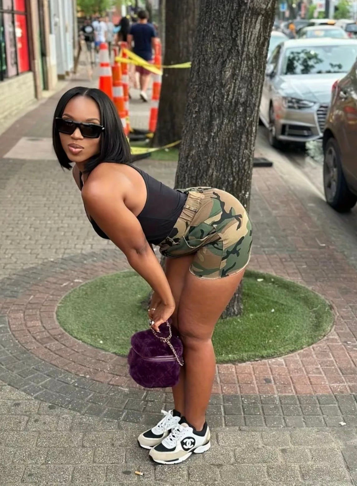 “Camille” Camo Shorts