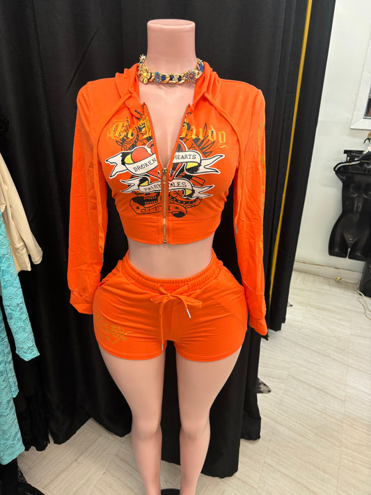 “Hardy Signature” Orange 2 Piece Set