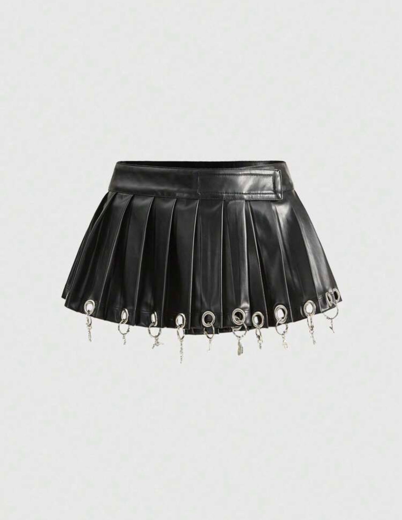“Lather” Black Leather Skirt