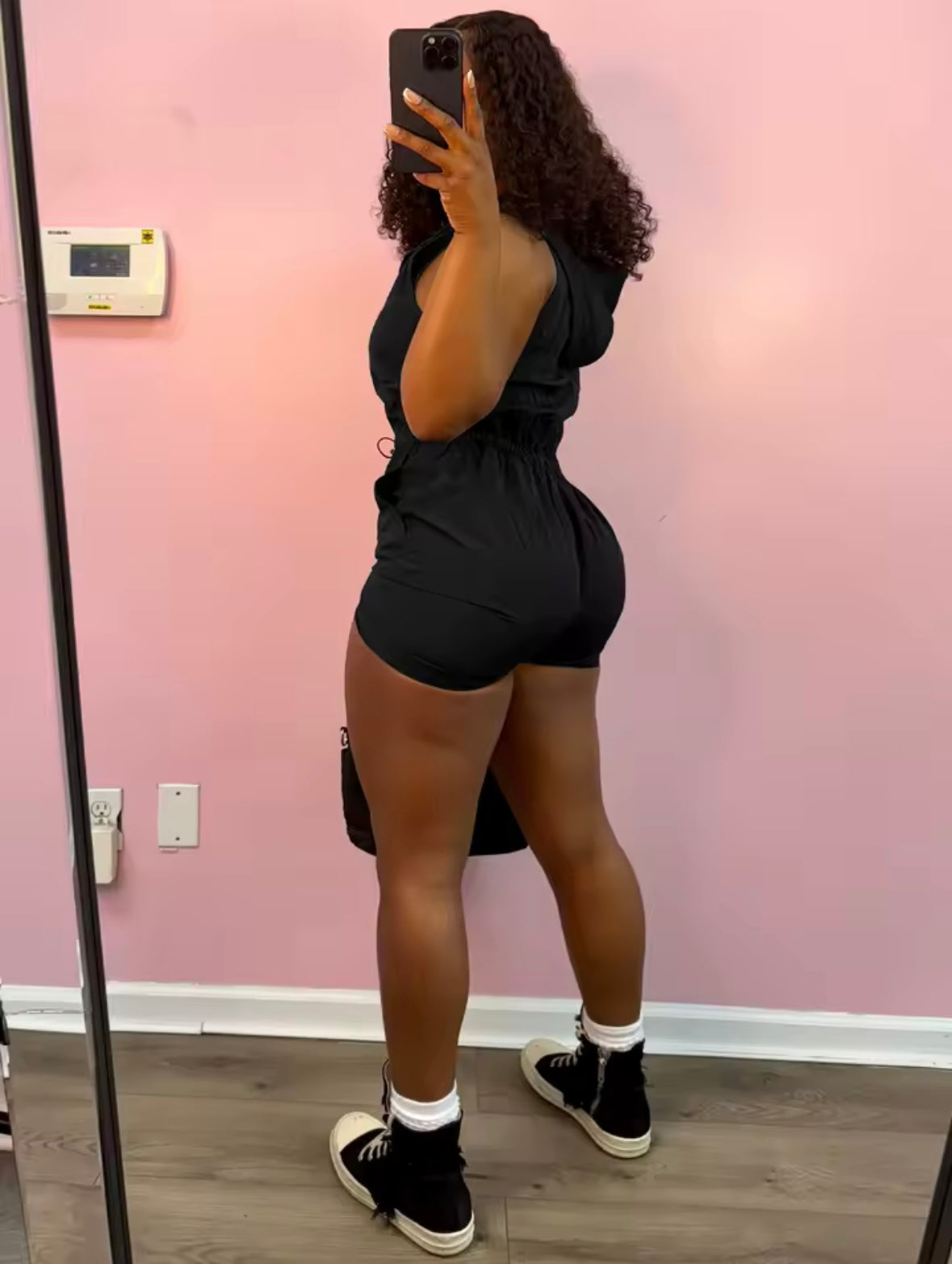 “Allure” Black Romper