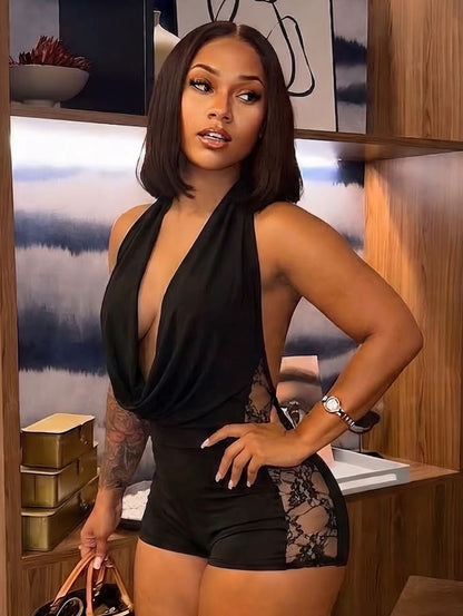 “Secret Rendezvous” Nude Romper