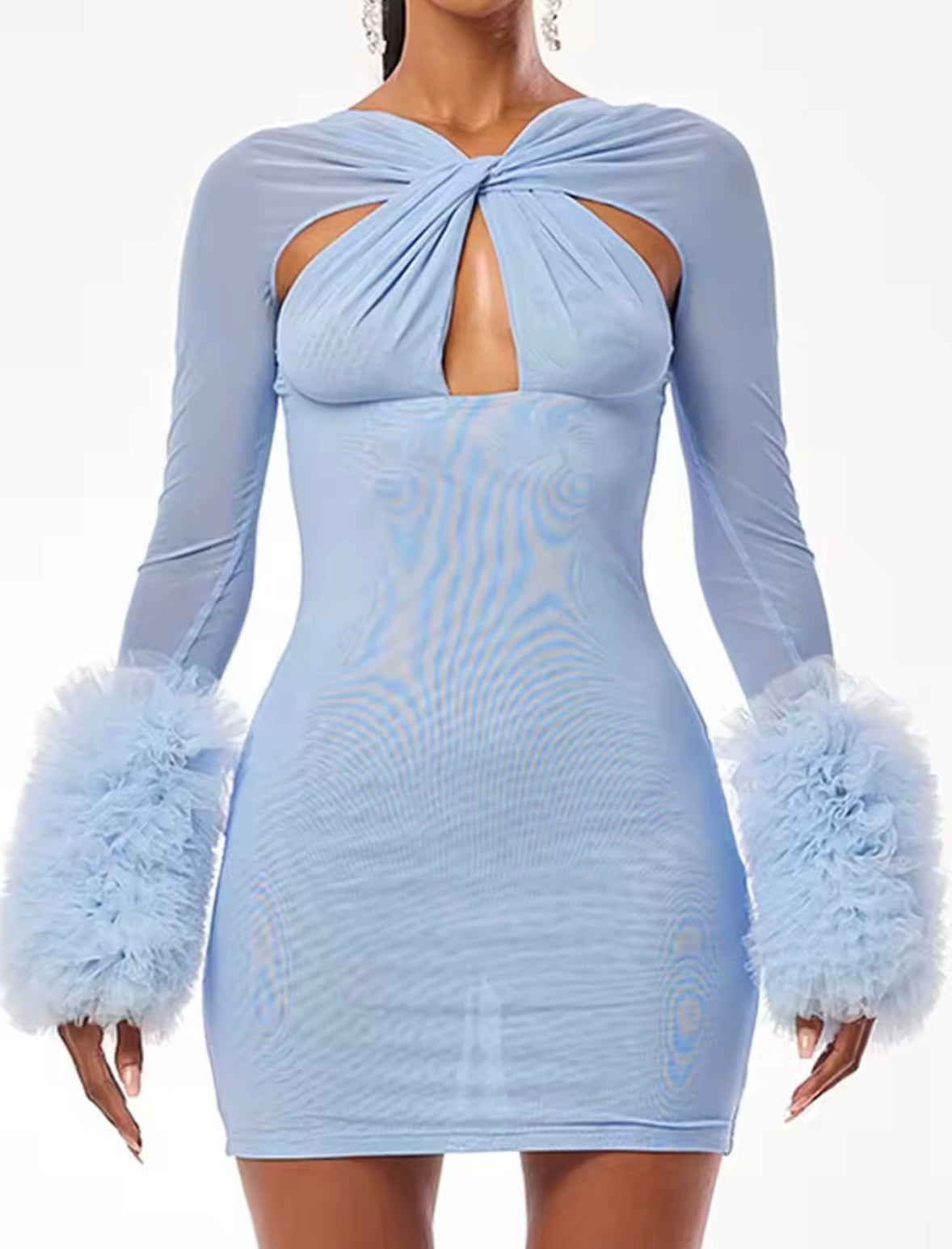 “Iced” Black Dress