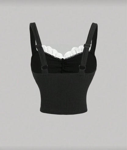 “Bow Me” Black Top