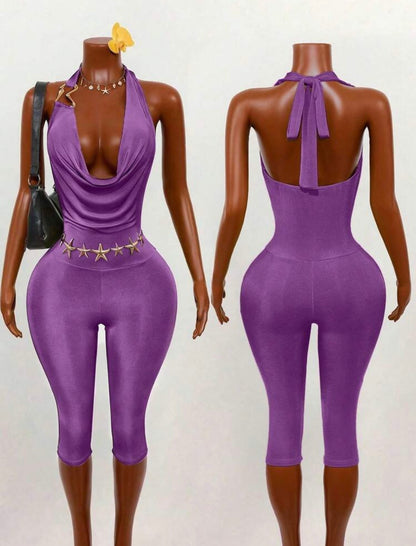 “Divine” Green Romper