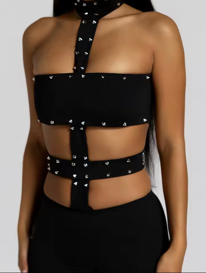 “Partner In Crime” Black Romper