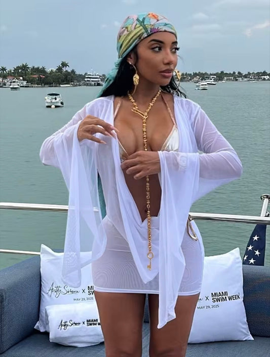 “Sec See” White Dress