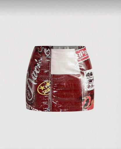 “Raceway” Blue Skirt