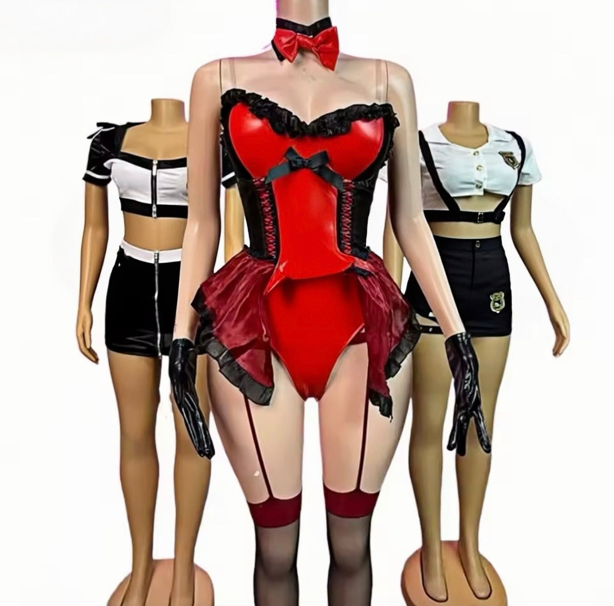 “Bad Bunny” Red 5 Piece Costume Set