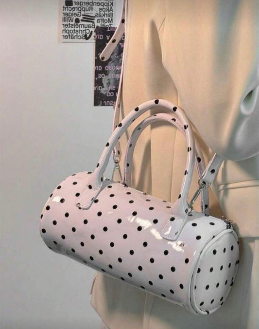 “Polka” White Handbag