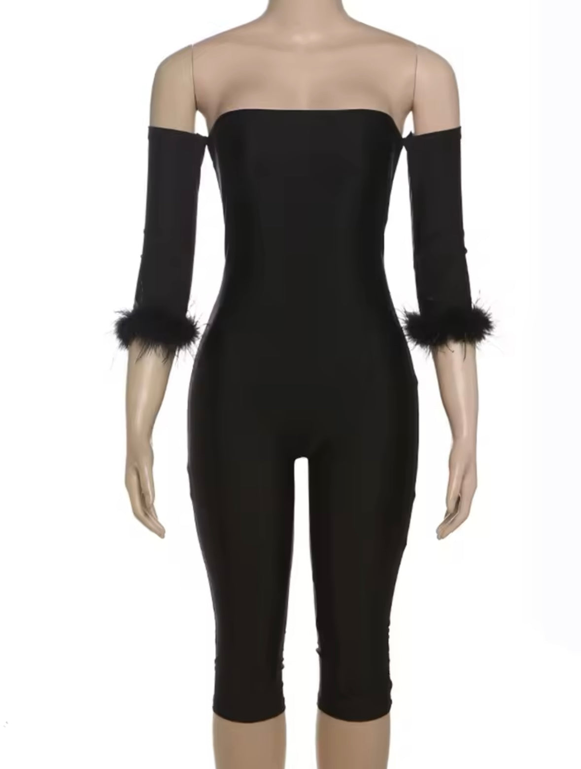 “All Yours” Black Romper