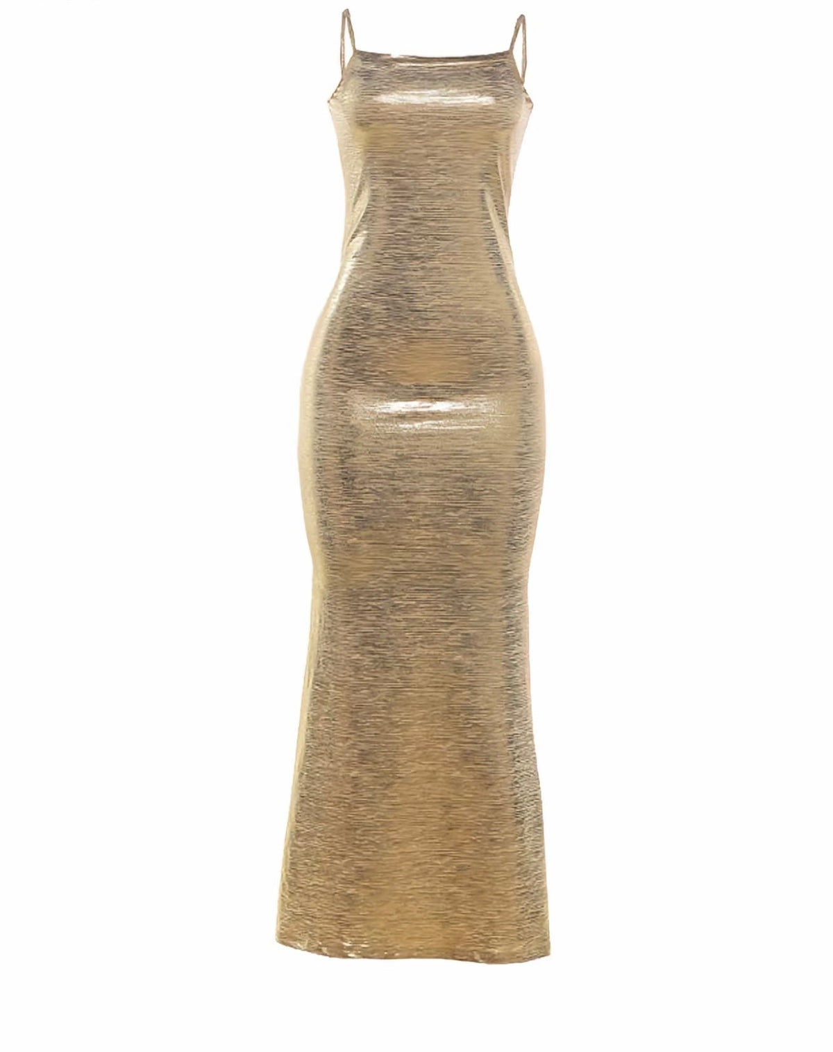 “Liquid Gold” Gold Dress