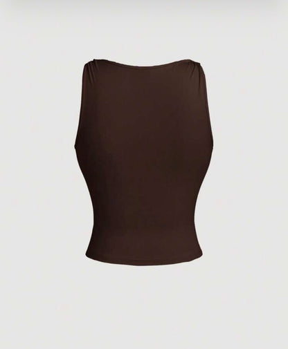 “Miss Adore” Brown Top