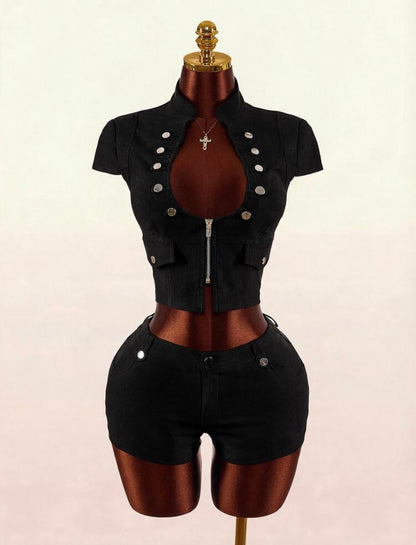 “Cadet” Black 2 Piece Set