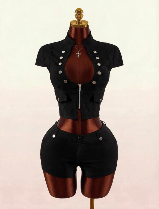 “Cadet” Black 2 Piece Set