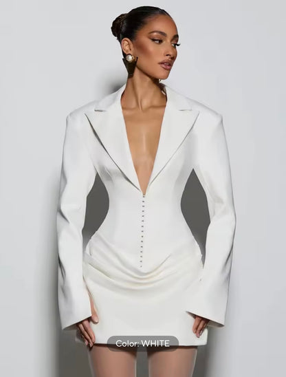 “Champagne Tower” Plum Dress