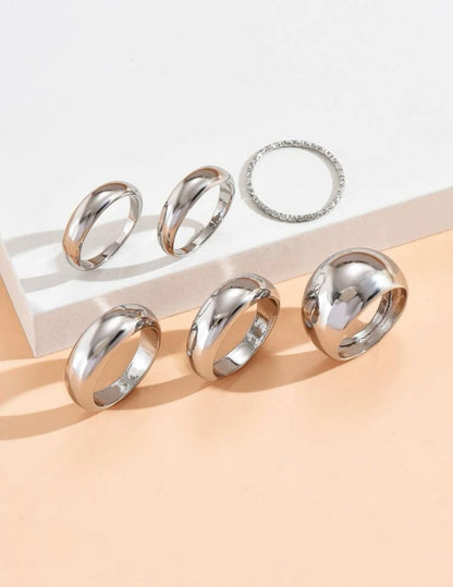 “Armani” Silver Rings