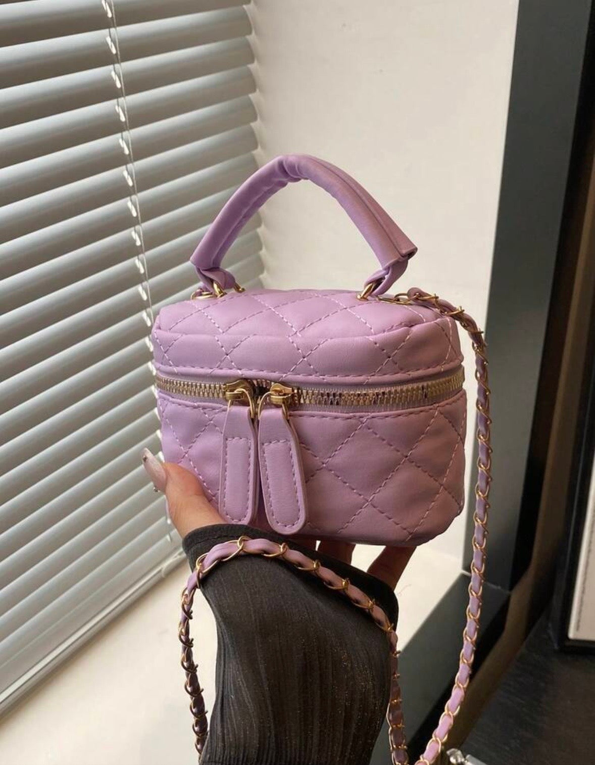 “Times Square” Purple Handbag