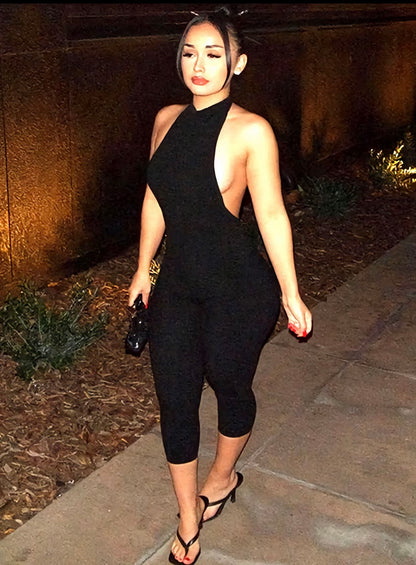 “No Intro” Burgundy Ribbed Romper