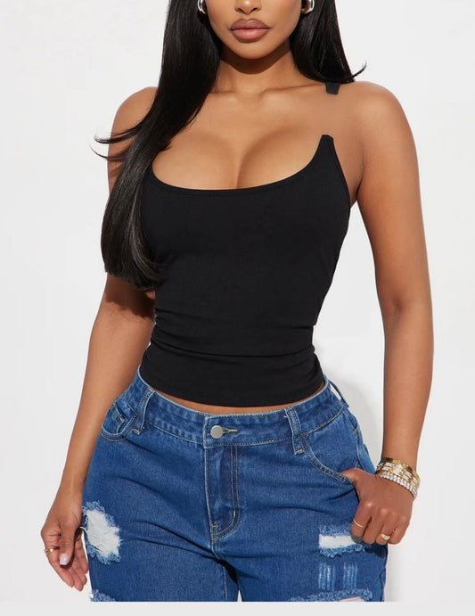 “Invisalign” Black Tank Top