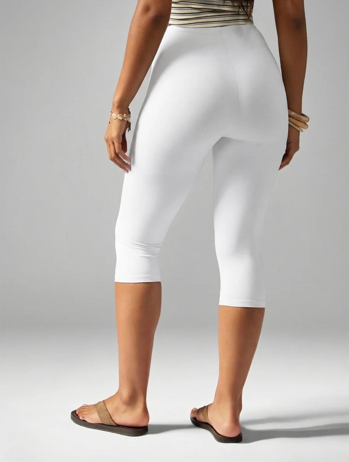 “Kay Kapri” White Shorts