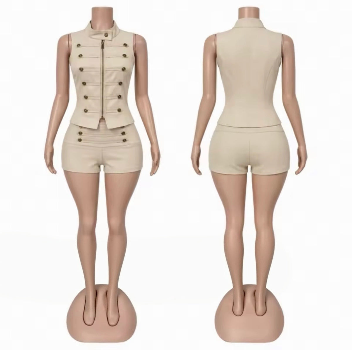 “Major Attitude” Nude 2 Piece Set
