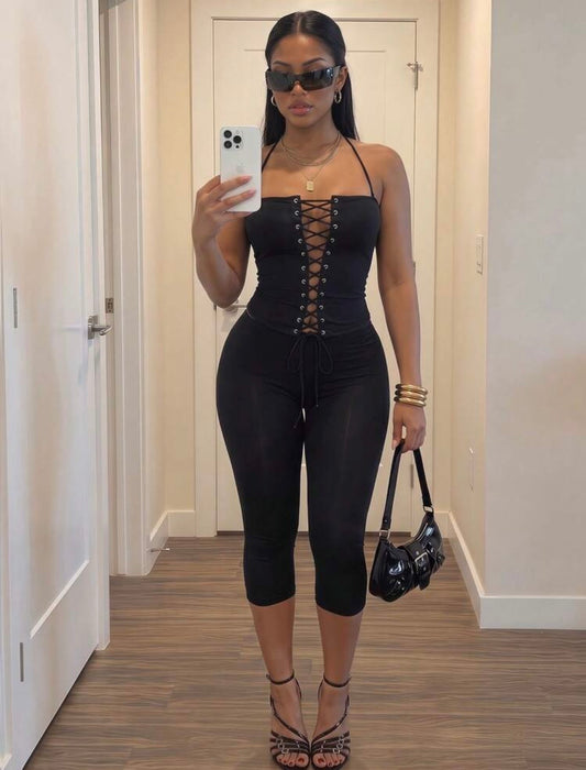“Lorielle” Black 2 Piece Set
