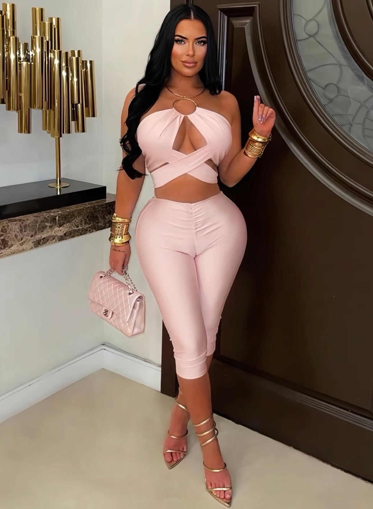 “Ring Leader” Pink 2 Piece Set