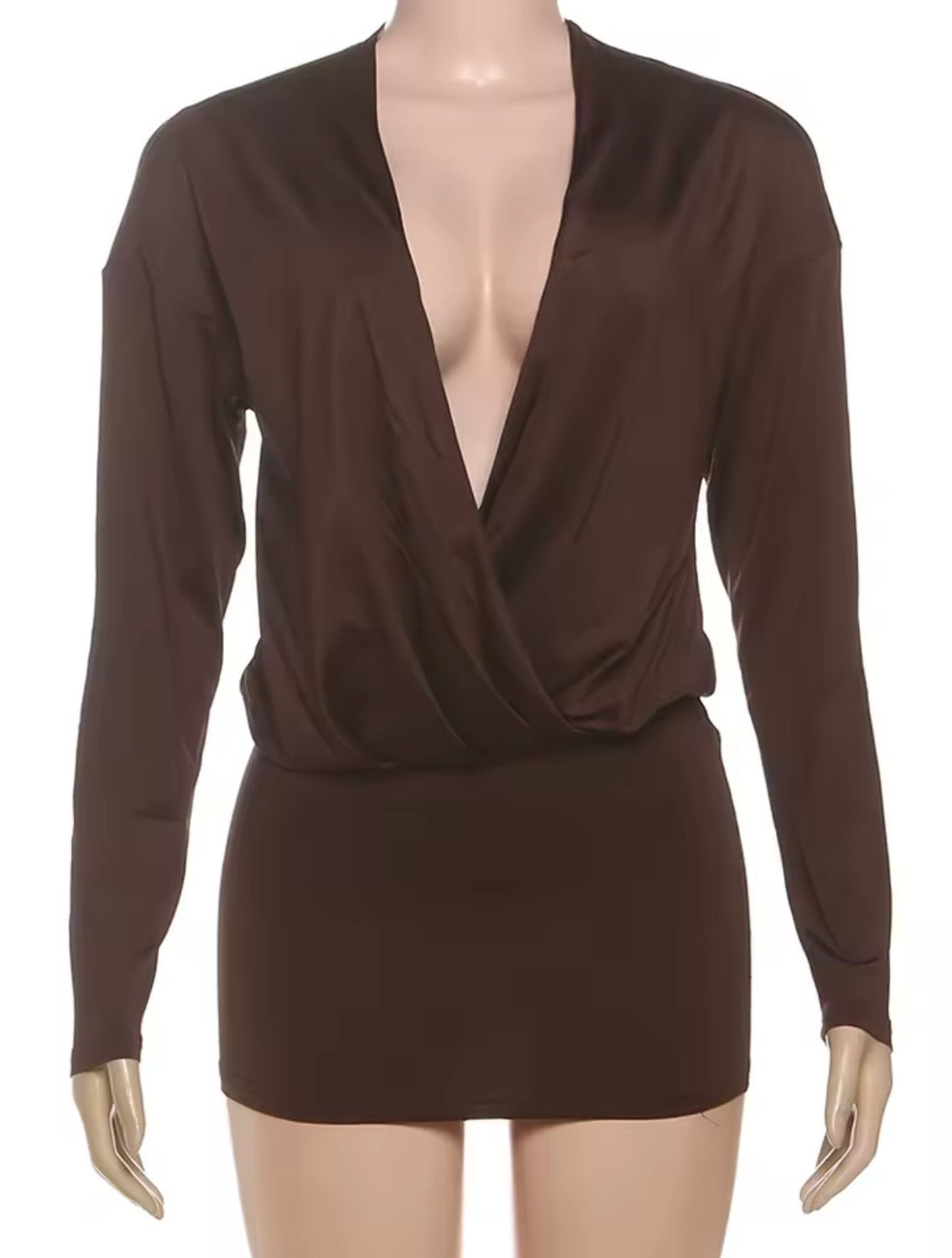 “Bronze Beauty” Brown Dress