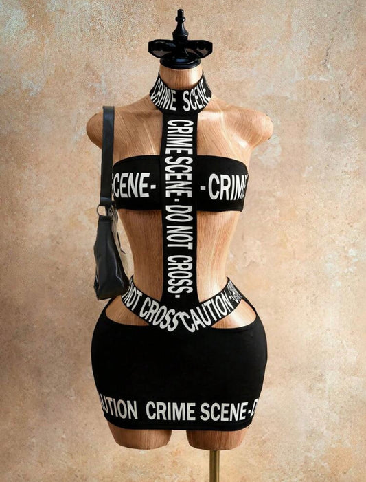 “Crime Scene” Black Dress